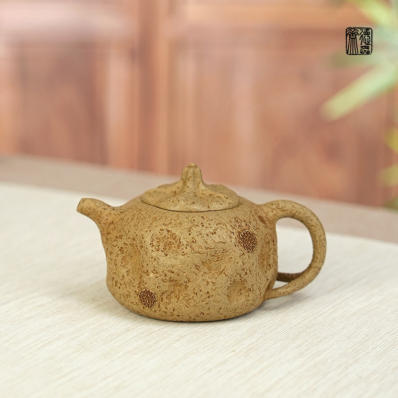 德弈斋宜兴紫砂茶壶茶具中式戴百乐全纯手工原矿本山绿泥供春壶