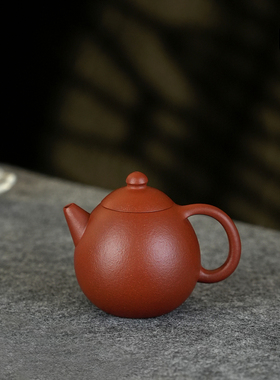 德弈斋宜兴紫砂茶壶茶具中式复古风刘勤娣原矿朱砂泥龙蛋壶包顺丰