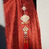 文物二创款 云深雾浅 双鱼纳吉 双面绣花汉服禁步古风香囊挂饰挂件