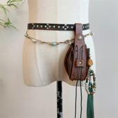 云深雾浅 少卿 原创唐风圆领袍腰带百搭古风腰包汉服配饰躞蹀带