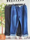 大码 7分裤 250斤 春夏女牛仔裤 欧美风