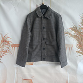 胸围108 丹麦订单 148cm 男款 呢子短外套 秋冬新品 条纹大码