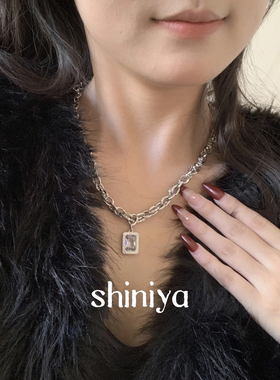 王嘉尔同款冰糖锆石情侣锁骨链