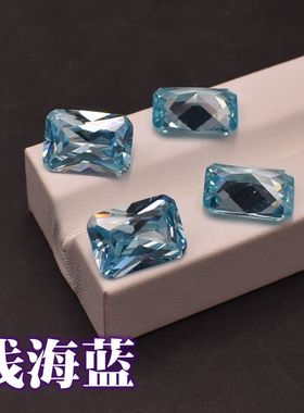 浅海蓝宝石戒面裸石小芸宝石配石
