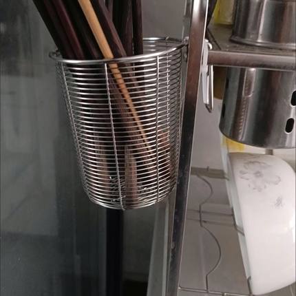 304加厚不锈钢家用挂式筷子收纳筒洗碗机专用筷子置物架沥水架