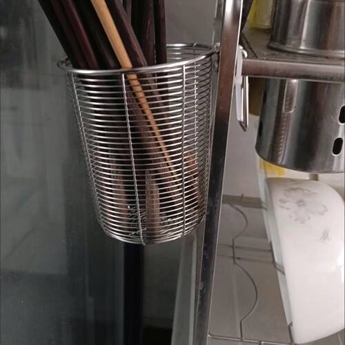 304加厚不锈钢家用挂式筷子收纳筒洗碗机专用筷子置物架沥水架