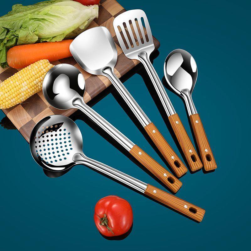 不锈钢家用炒菜锅铲盛汤锅勺厨房用品防烫汤勺子菜铲铲饭粥勺,厨房/烹饪用具,全套勺铲,淘宝优惠券,粉丝福利购,淘宝优惠卷