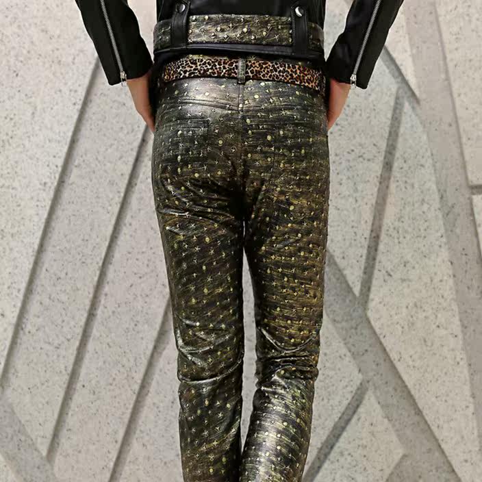 Pantalon cuir homme pour jeunesse pour automne - Ref 1494908 Image 4