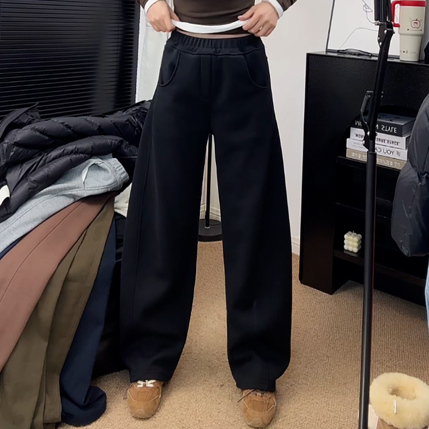 加绒加厚运动休闲百搭显瘦卫裤