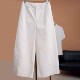 女2026年春季 新款 时尚 Ader白色气质简约八分裤 高腰宽松直筒休闲裤