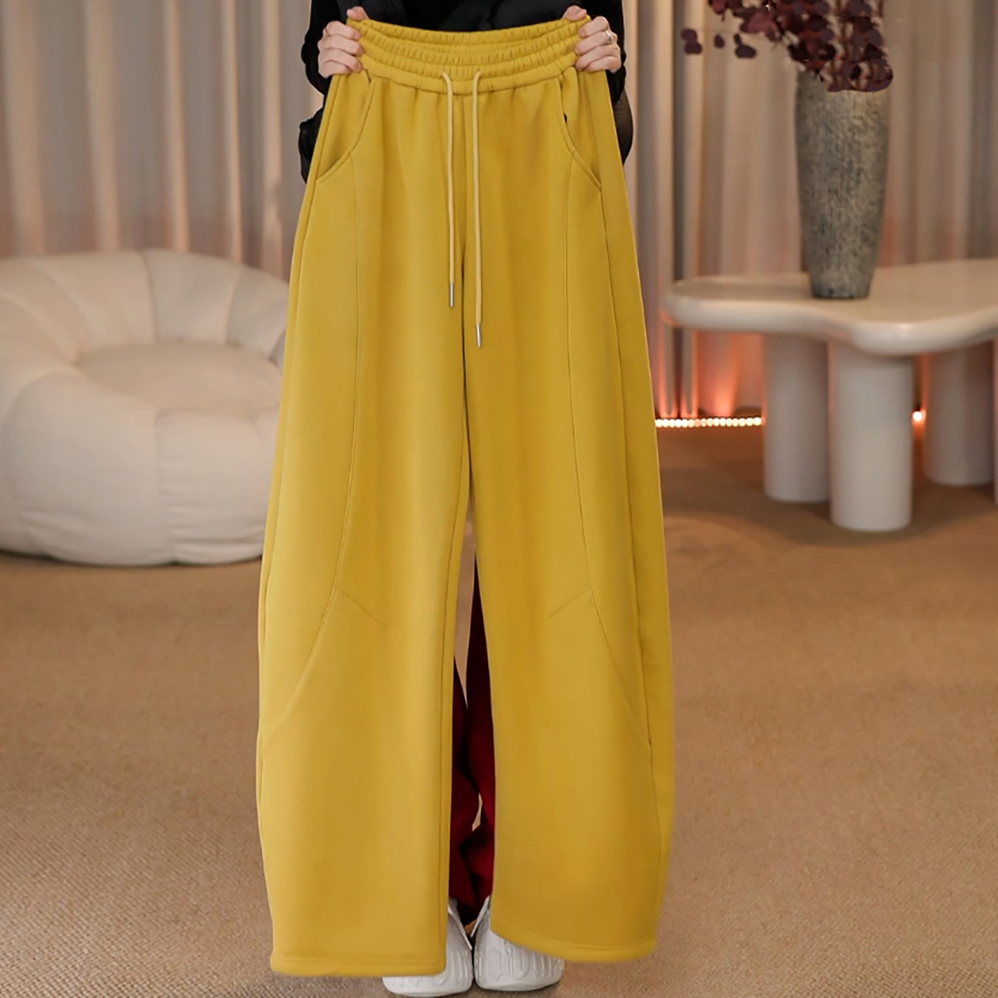 加绒加厚保暖时尚百搭休闲香蕉裤