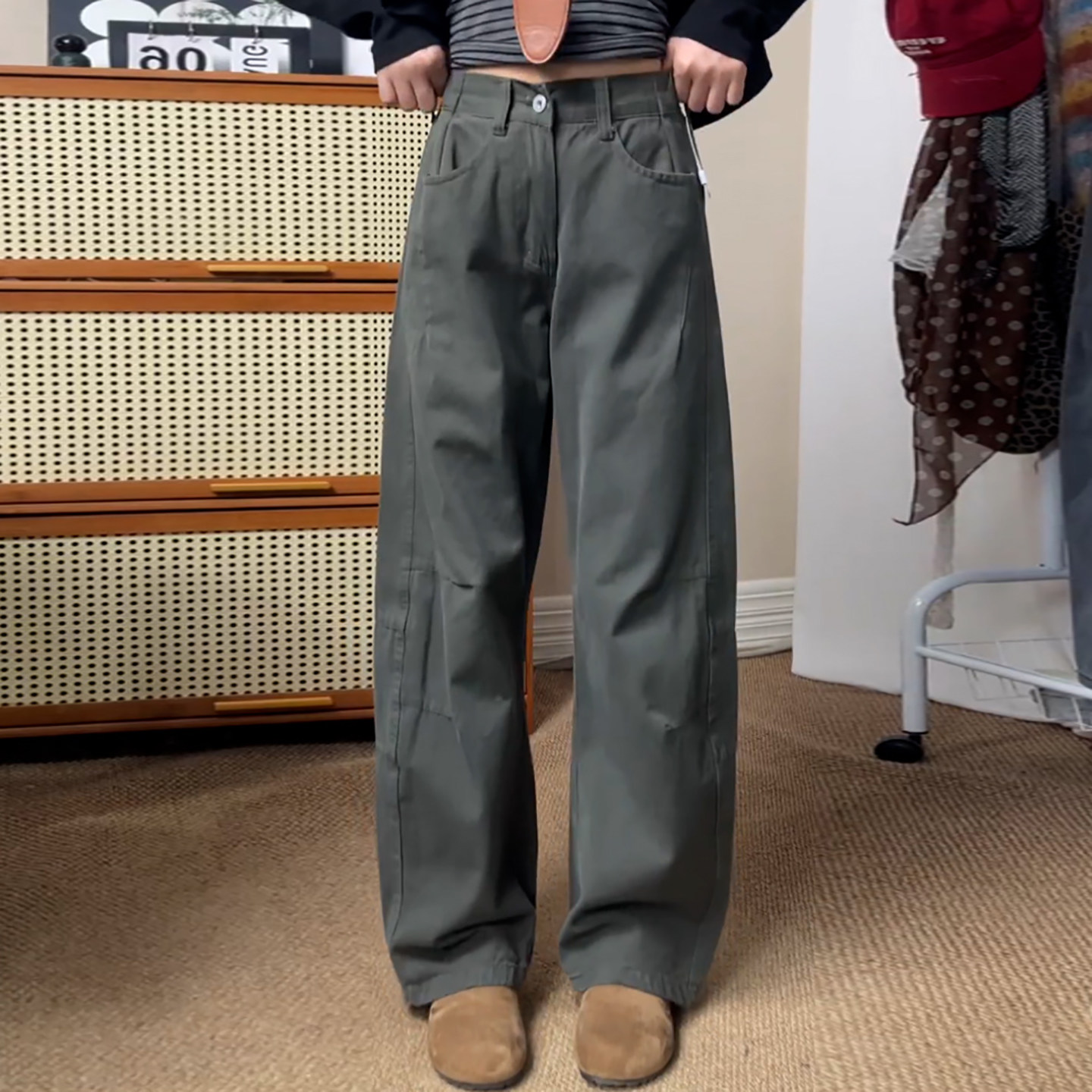 Ader复古弯刀牛仔裤女2026春季新款时尚百搭显瘦直筒宽松休闲裤,女装/女士精品,大码裤装,淘宝优惠券,粉丝福利购,淘宝优惠卷