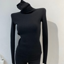 百搭长袖 女修身 毛衣秋冬 本期醉爱高领露手指针织打底衫 质感加厚