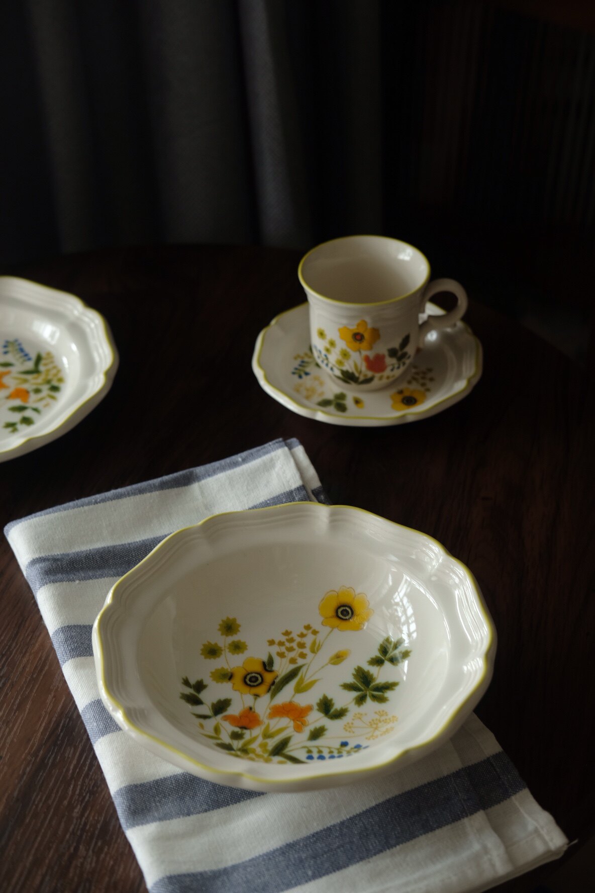 日本产vintage mikasa稀有款咖啡杯碟、深盘、平盘
