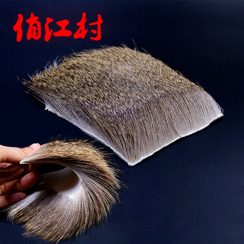 飞钓 干式毛钩 绑制材料 天然 细鹿毛 8cm*8cm 大块鹿躯体皮毛