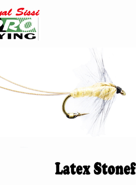 俏江村新款飞钓成品毛钩 12# Stonefly石蝇若虫毛钩 鮰鱼鳟鱼专杀