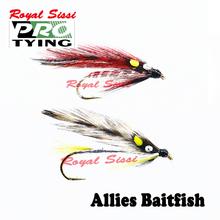 俏江村飞钓 飞蝇钓钩 Allies Baitfish三文鱼钩4# 6#湿式钩飞蝇饵