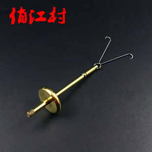 进口飞蝇绑制工具 黄铜绞线器 中短柄纺线器 飞钓鱼钩制作工具