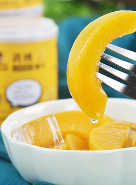 天同 果小懒黄桃罐头新鲜水果罐头312克x6罐即食储备午后水果罐头