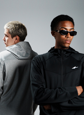 SPO连帽训练服 黑色/灰色