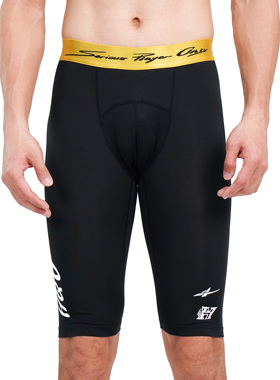 2025SPOx华大5分紧身裤 黑色