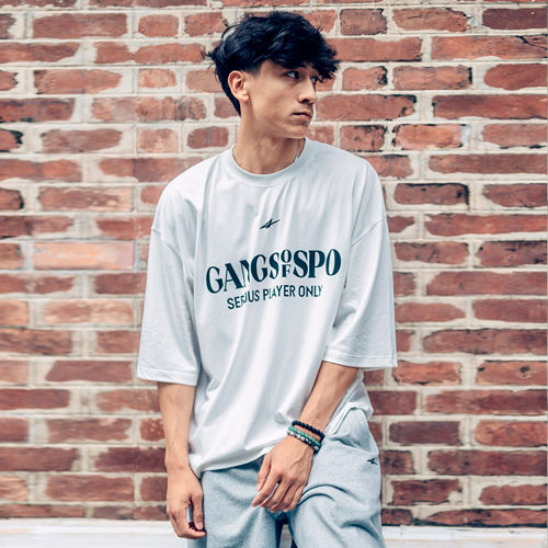 【谢维安李同款】SPO oversize7分袖生活t-GANGS OF SPO
