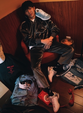 SPO柯冉同款 天鹅绒拉链卫衣长袖外套