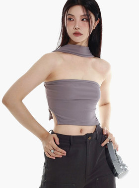 zzzdays千禧美学辣妹原创设计挂脖吊带背心女性感抹胸纯欲露背衣