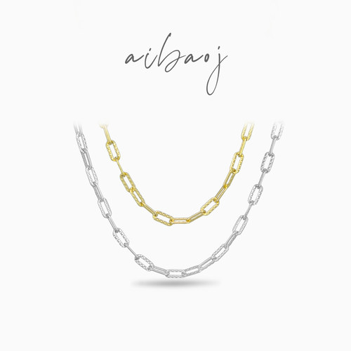 S925纯银波光粼粼锁骨链