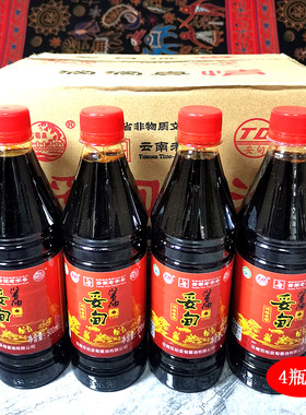 4瓶装楚雄双柏妥甸酱油黄豆酿造