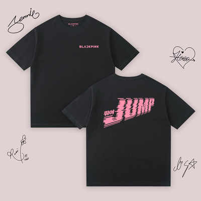 JUMP周边blackpink日本场应援服男女同款lisa同款金智秀短袖纯棉