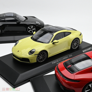 MINICHAMPS迷你切 1:18保时捷911 992 CARRERA COUPE合金汽车模型