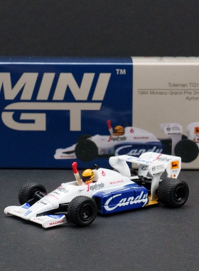 MINIGT 1:64 Toleman TG184 #19 Senna 1984 摩纳哥 合金汽车模型