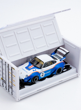 TW 1:64 RWB 993 Liberty Walk 宽体改装版 合金汽车模型送集装箱