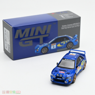 MINIGT 1:64 Subaru Impreza WRC98 1998 3号 四眼炮筒 汽车模型