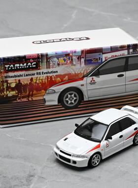 Tarmac Works 1:64 三菱EVO白 Lancer RS Evolution合金汽车模型