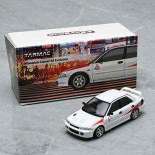 Tarmac Works 1:64 三菱EVO白 Lancer RS Evolution合金汽车模型