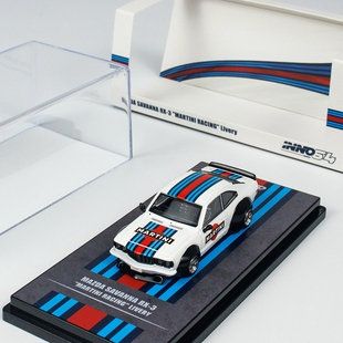 INNO 1:64 马自达 SAVANNA RX3 MARTINI RACING Livery 汽车模型