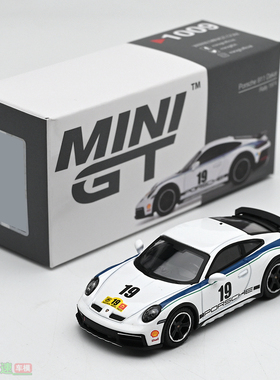 MINIGT 1:64 保时捷 911 Dakar Rally 1974 合金汽车模型 1009