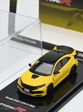 INNO 1:64 HONDA CIVIC TYPE R FK8 黄 本田思域 合金汽车模型
