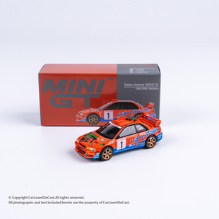 MINIGT 1:64 斯巴鲁 Subaru Impreza WRC97 #1 1999 合金汽车模型