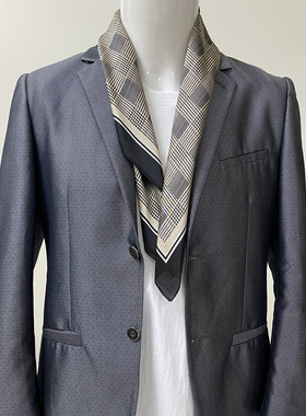 男女小丝巾方巾春秋款领巾送男友70*70cm高端复古潮流护颈小围巾