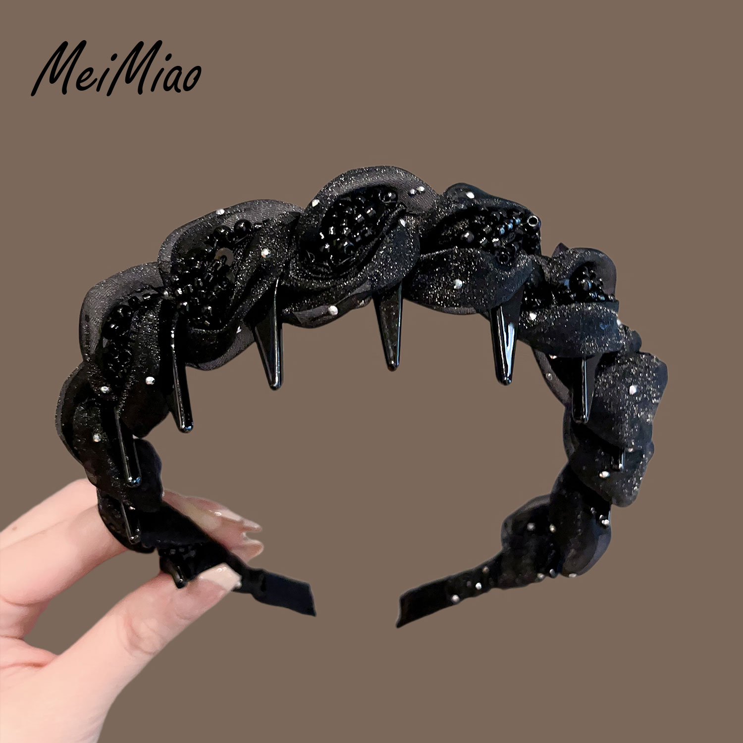 发箍高颅顶带齿头箍轻奢压发发捆