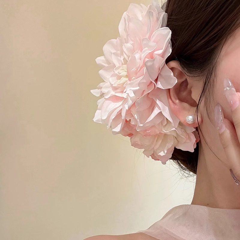 甜美氛围感大号发抓侧扎发夹发卡