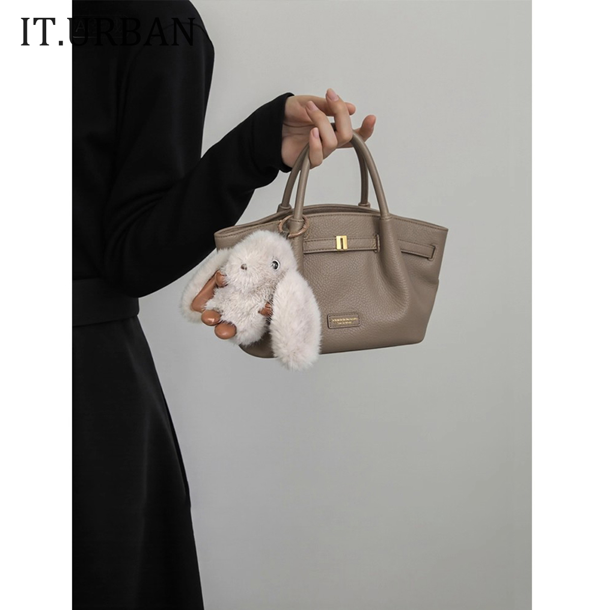 IT.URBAN小众饺子包女式2025新款高级感手提菜篮子包单肩斜挎包包