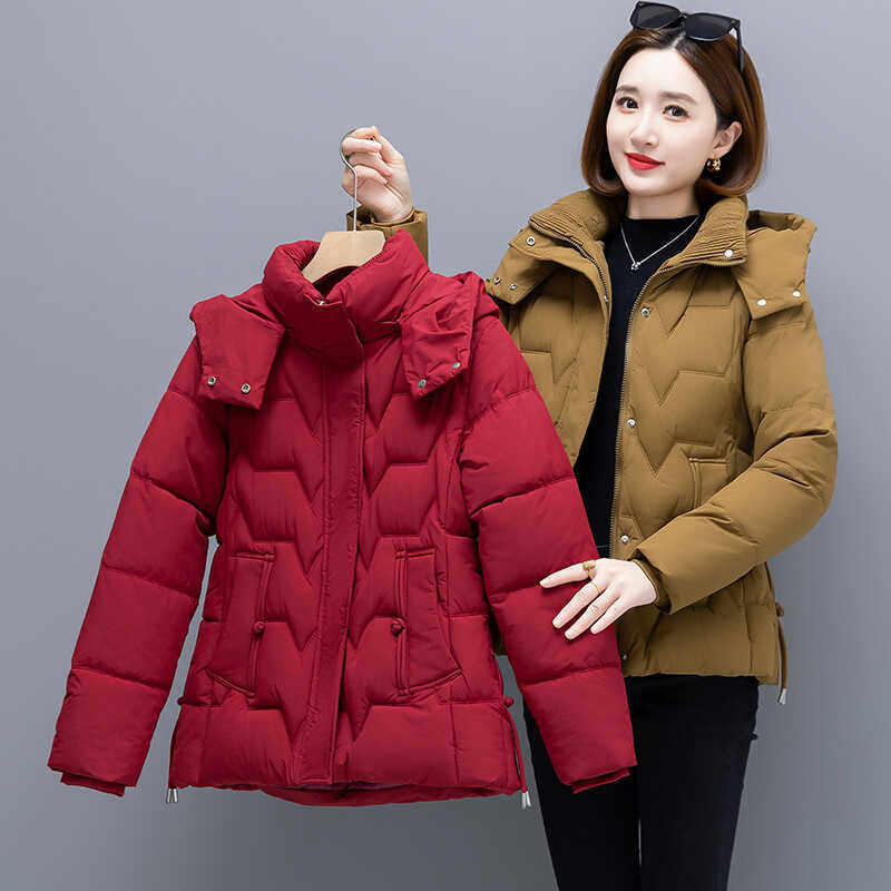 妈妈冬装显瘦棉服外套棉衣女加肥加大码中年女装加厚洋气减龄棉袄