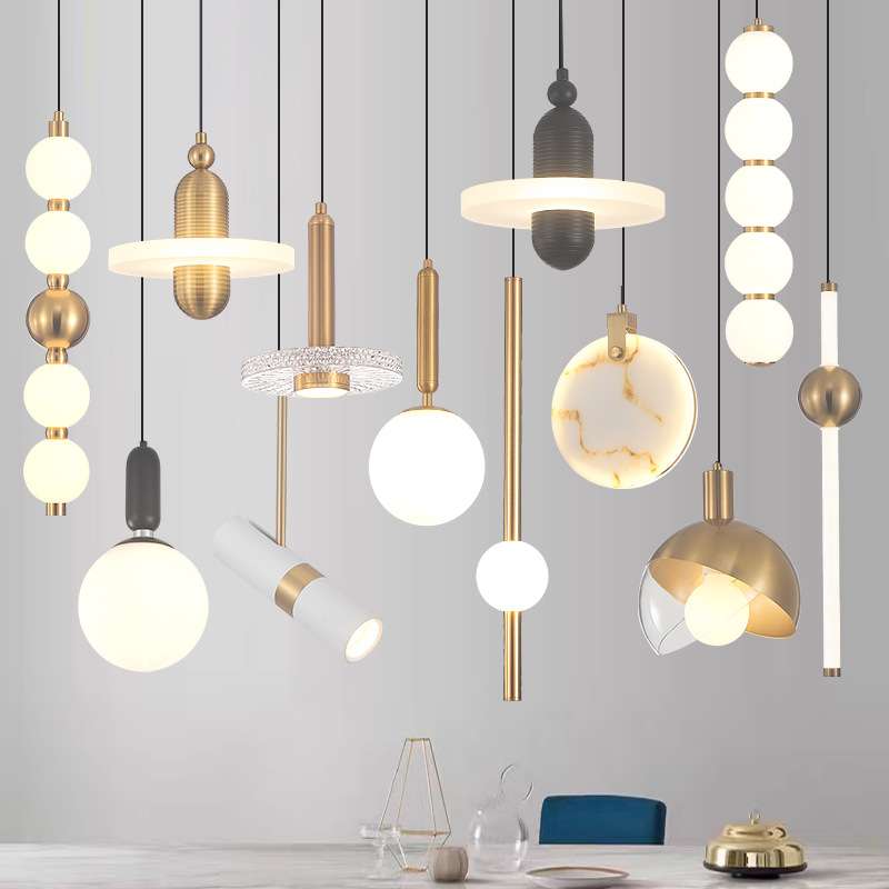 新款餐厅小吊灯轻奢创意led过道吊灯现代简约床头吊灯茶厅吊灯