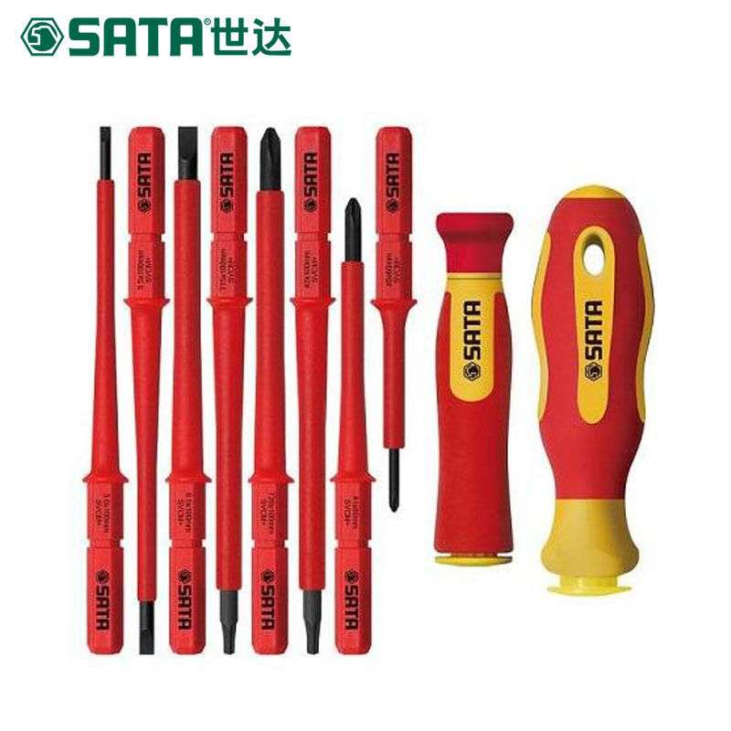 世达（SATA）10件可换头VDE绝缘耐压螺丝批组套 09304
