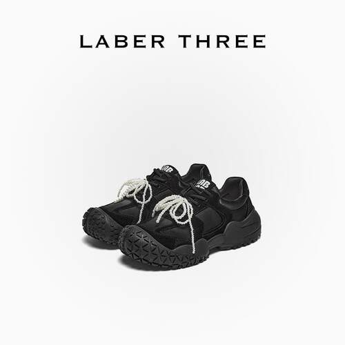 LABERTHREE 时髦精B入串珠户外登山芭蕾老爹鞋休闲舒适厚底大头鞋