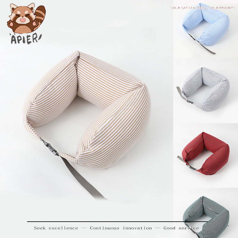 u型枕良品颈枕日式条纹粒子枕